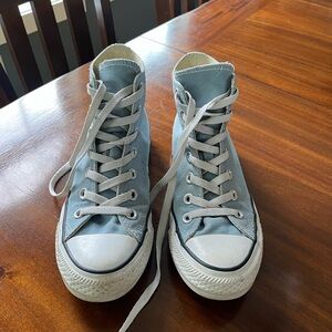 Light Blue Converse High Tops